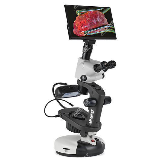 ASZ-ZT9LCD4K Trinocular Jewelry Gemologica Microscope With 4K Camera