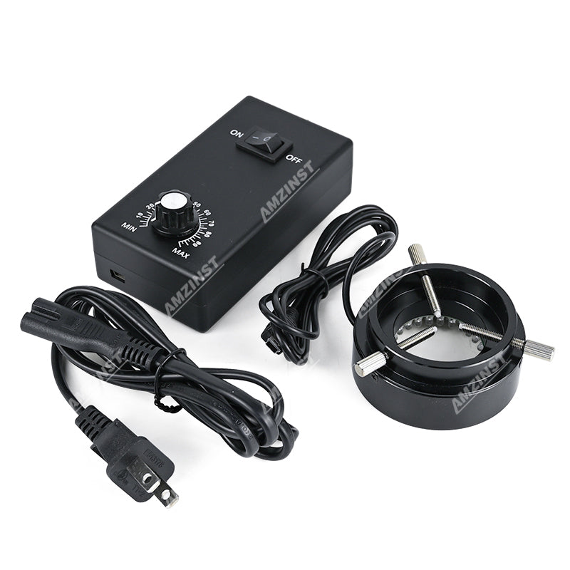 LED-96T-B Светодиодная кольцевая лампа для микроскопа для промышленного зум-объектива с контроллером интенсивности LED-96T-B Светодиодная кольцевая лампа для микроскопа для промышленного зум-объектива с контроллером интенсивности