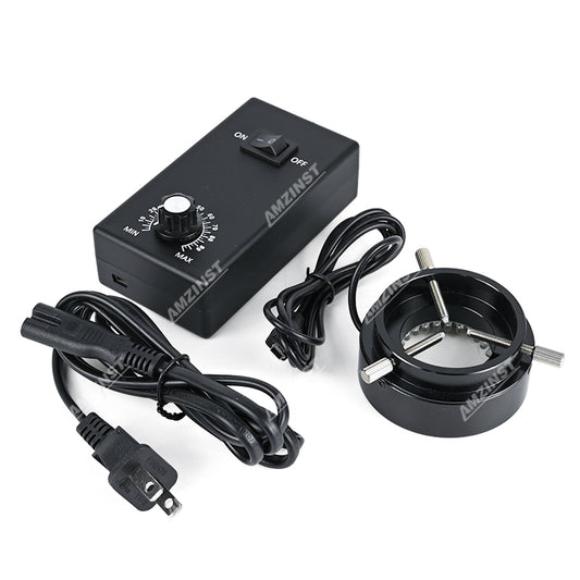 LED-96T-B Светодиодная кольцевая лампа для микроскопа для промышленного зум-объектива с контроллером интенсивности