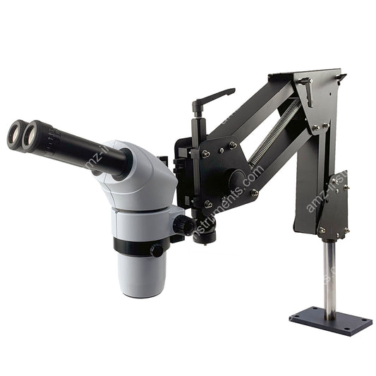 ASZBR-0850B Zoom 0.5x-8x Binocular Infinity Parallel Jewelry Microscope With Acrobat Stand