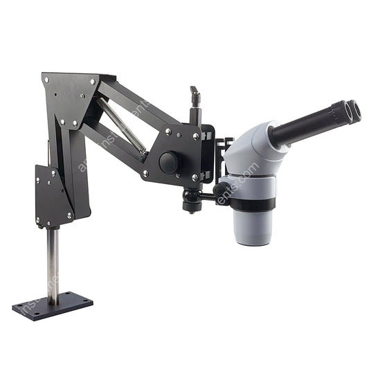 ASZBR-0850B Zoom 0.5x-8x Binocular Infinity Parallel Jewelry Microscope With Acrobat Stand