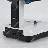 Бинокулярный стереомикроскоп AHT-34 с поворотным объективом (1x-3x) и сенсорной регулировкой яркости, светодиодами проходящего и падающего света и аккумуляторными батареями Бинокулярный стереомикроскоп AHT-34 с поворотным объективом (1x-3x) и сенсорной регулировкой яркости, светодиодами проходящего и падающего света и аккумуляторными батареями