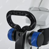 Бинокулярный стереомикроскоп AHT-34 с поворотным объективом (1x-3x) и сенсорной регулировкой яркости, светодиодами проходящего и падающего света и аккумуляторными батареями Бинокулярный стереомикроскоп AHT-34 с поворотным объективом (1x-3x) и сенсорной регулировкой яркости, светодиодами проходящего и падающего света и аккумуляторными батареями