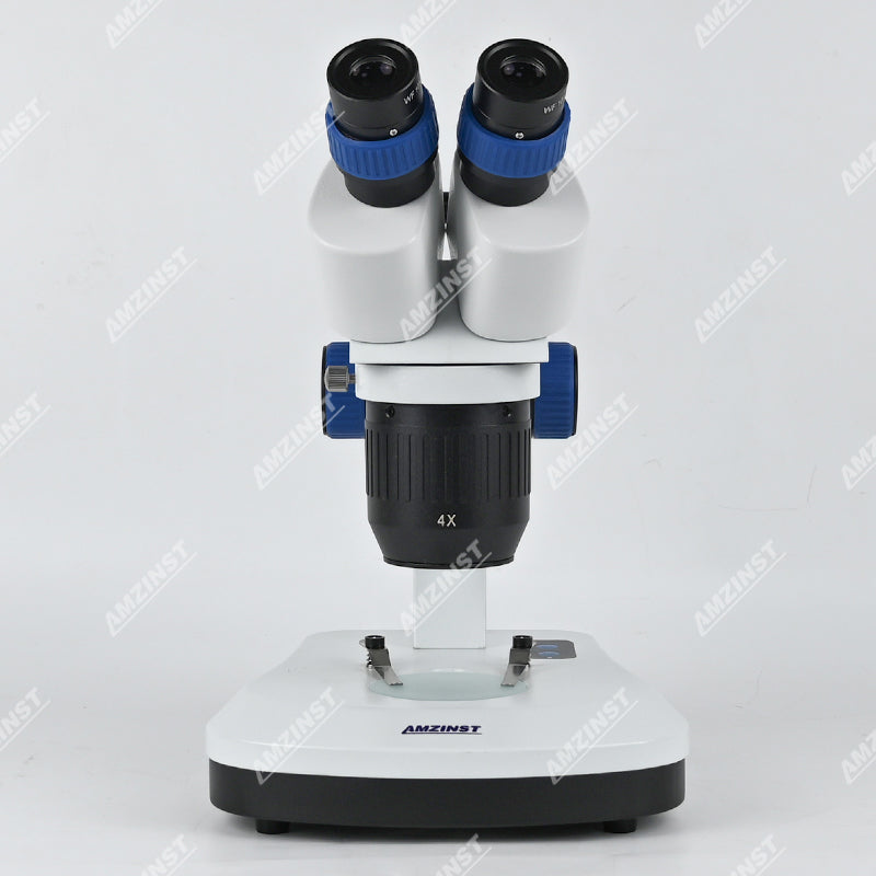 Бинокулярный стереомикроскоп AHT-33 с поворотным объективом (2x-4x) и сенсорной регулировкой яркости, светодиодами проходящего и падающего света и аккумуляторными батареями Бинокулярный стереомикроскоп AHT-33 с поворотным объективом (2x-4x) и сенсорной регулировкой яркости, светодиодами проходящего и падающего света и аккумуляторными батареями