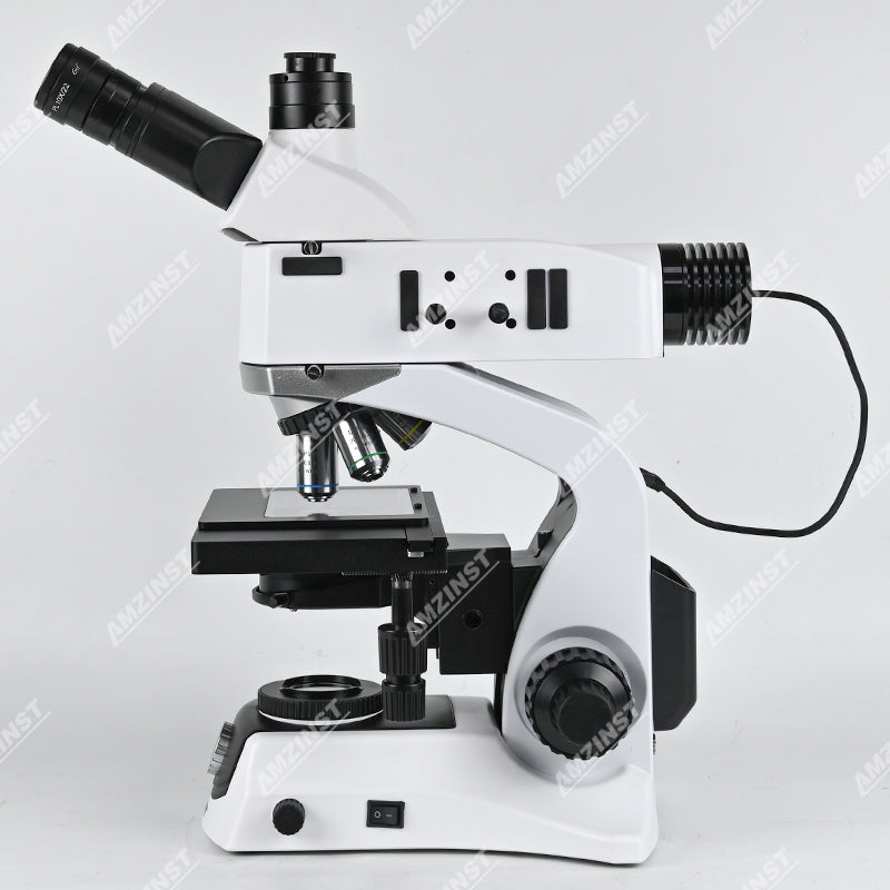 Тринокулярный металлургический микроскоп AJX-270RT со светодиодом 5 Вт проходящего и отраженного света Тринокулярный металлургический микроскоп AJX-270RT со светодиодом 5 Вт проходящего и отраженного света