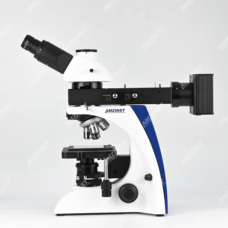 Металлургический микроскоп AJX-300MRT с 5 Вт светодиодной отражающей и проходящей подсветкой Металлургический микроскоп AJX-300MRT с 5 Вт светодиодной отражающей и проходящей подсветкой