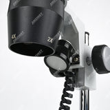 Бинокулярный стереомикроскоп AST-5C Classic с поворотным объективом (2x-4x), штативом и светодиодным проходящим и падающим освещением.  Бинокулярный стереомикроскоп AST-5C Classic с поворотным объективом (2x-4x), штативом и светодиодным проходящим и падающим освещением.