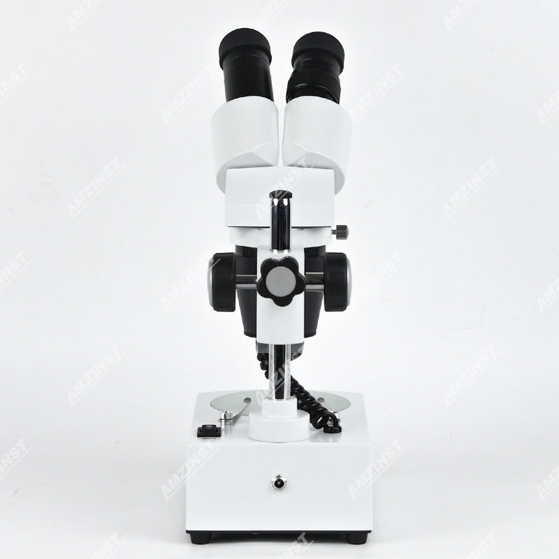 Бинокулярный стереомикроскоп AST-5C Classic с поворотным объективом (2x-4x), штативом и светодиодным проходящим и падающим освещением.  Бинокулярный стереомикроскоп AST-5C Classic с поворотным объективом (2x-4x), штативом и светодиодным проходящим и падающим освещением.