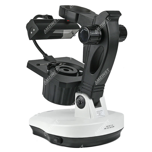 ASZ-GST Professional Gemology Microscope Stand with Reflected 7W Fluorescent Lamp