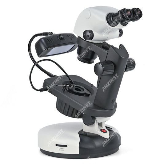 ASZ-ZB9 Zoom 0.65X-6.5X Binocular Professional Jewelry Gemological Stereo Microscopes