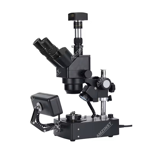 ASZ-ZT5MP5 Zoom 10X-40X Trinocular Diamond/Jewelry Microscope with 5.1 MP USB2.0 CMOS Camera