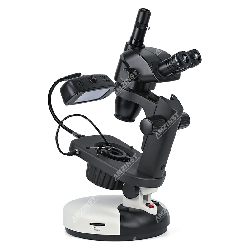 ASZ-ZT7B Zoom 6.7X-45X Trinocular Professional Black Jewelry Gemological Microscope ASZ-ZT7B Zoom 6.7X-45X Trinocular Professional Black Jewelry Gemological Microscope