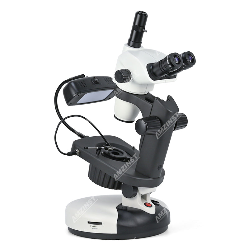 ASZ-ZT7 Zoom 6.7X-45X Trinocular Professional Jewelry Gemological Microscope ASZ-ZT7 Zoom 6.7X-45X Trinocular Professional Jewelry Gemological Microscope