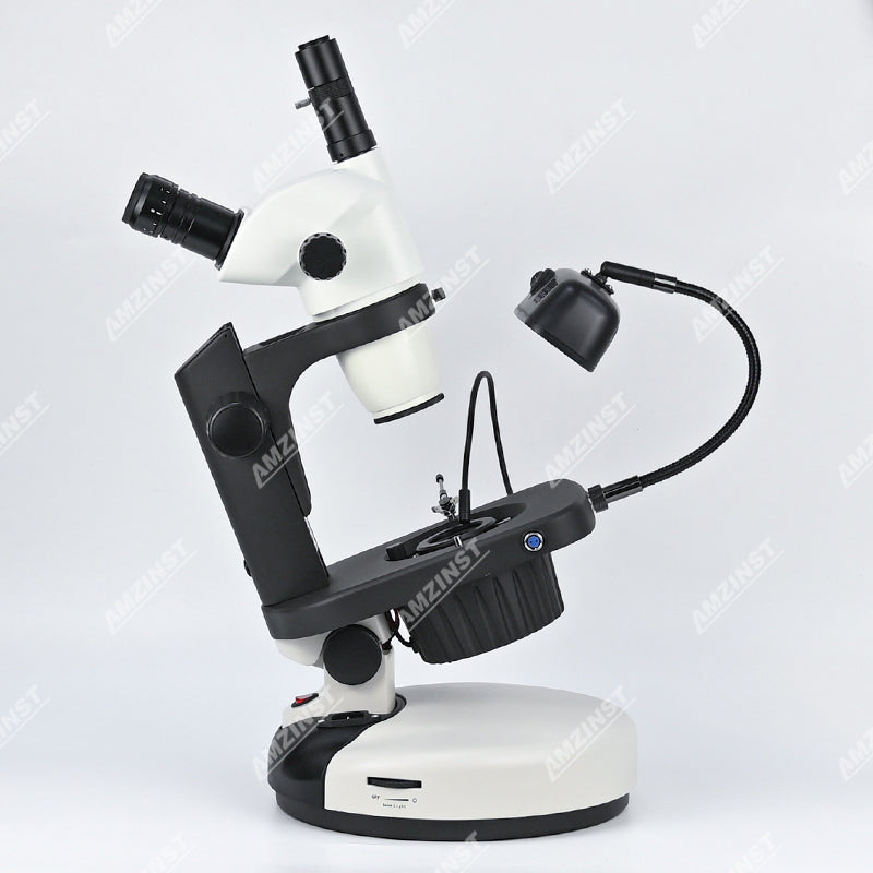 ASZ-ZT7 Zoom 6.7X-45X Trinocular Professional Jewelry Gemological Microscope ASZ-ZT7 Zoom 6.7X-45X Trinocular Professional Jewelry Gemological Microscope