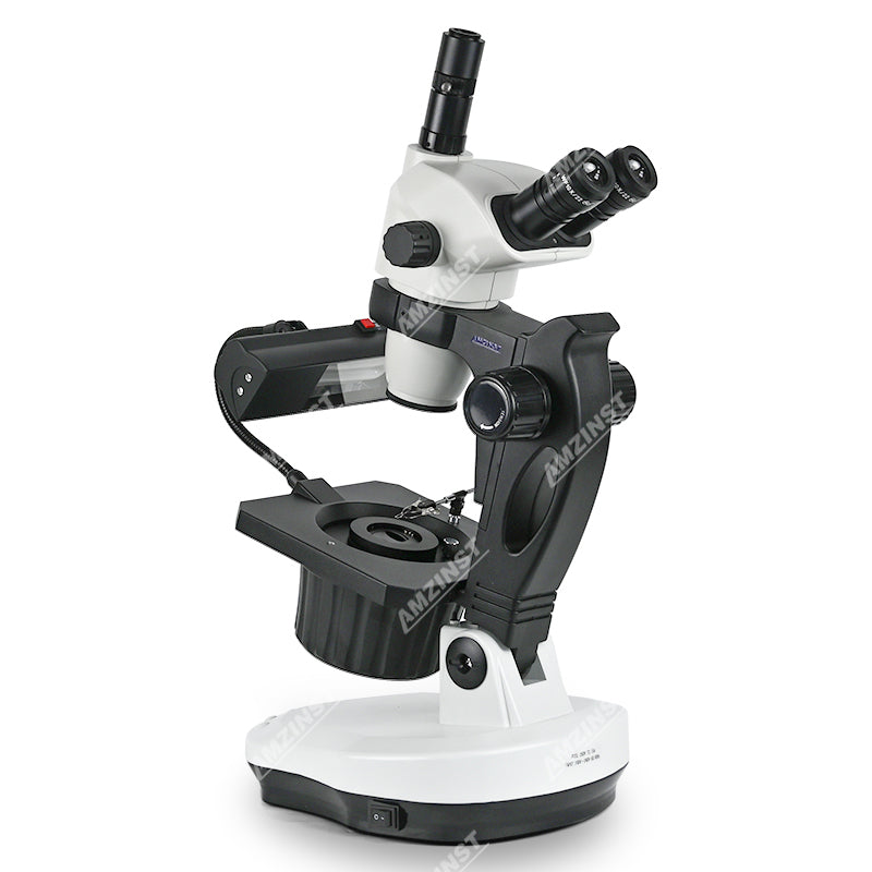 ASZ-ZT8 6.7X-45X Trinocular Jewelry Gemology Gemological Microscopes with 7W Fluorescent lamp ASZ-ZT8 6.7X-45X Trinocular Jewelry Gemology Gemological Microscopes with 7W Fluorescent lamp
