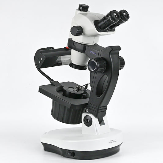 ASZ-ZT8 6.7X-45X тринокулярные ювелирные геммологические микроскопы с 7 Вт флуоресцентной лампой