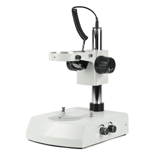 D2 Microscope Post Stand with 76mm Coarse Focus and Top and Bottom LED Light (Dimmable)