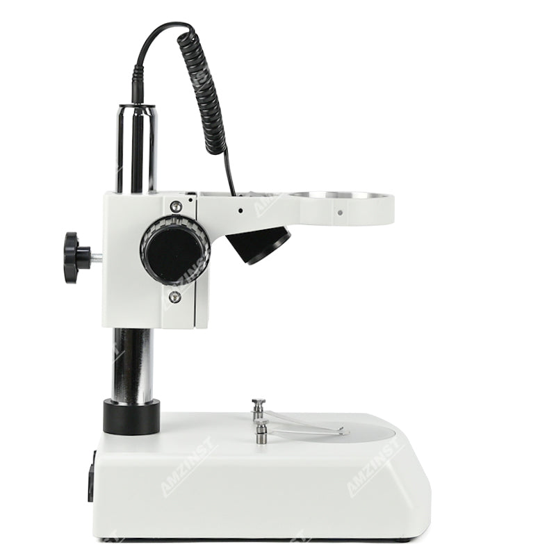 D2 Microscope Post Stand with 76mm Coarse Focus and Top and Bottom LED Light (Dimmable) D2 Microscope Post Stand with 76mm Coarse Focus and Top and Bottom LED Light (Dimmable)