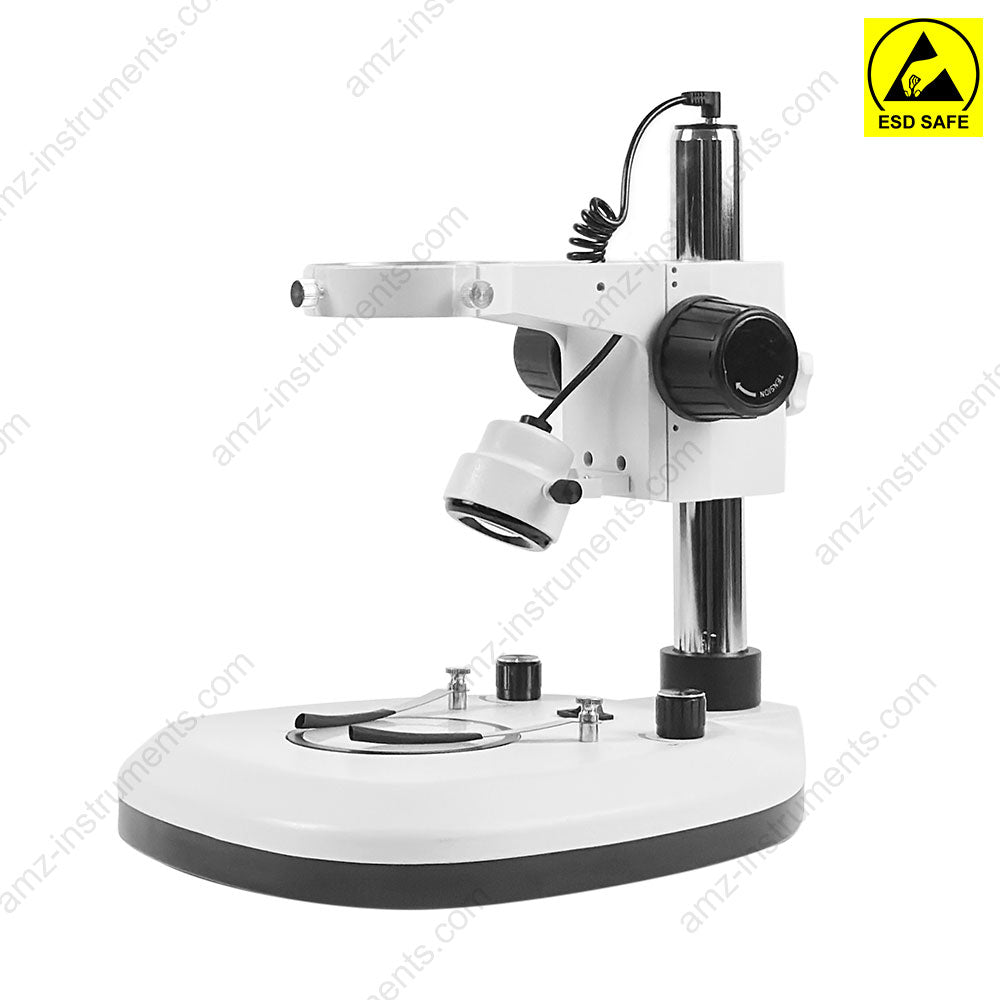 D4ESD Microscope Post Stand ESD Safe, 76mm Coarse Focus, Top And Bottom LED Light (Dimmable) D4ESD Microscope Post Stand ESD Safe, 76mm Coarse Focus, Top And Bottom LED Light (Dimmable)