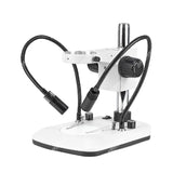 D9 Microscope Post Stand with Dual Gooseneck White LED Lights D9 Microscope Post Stand with Dual Gooseneck White LED Lights