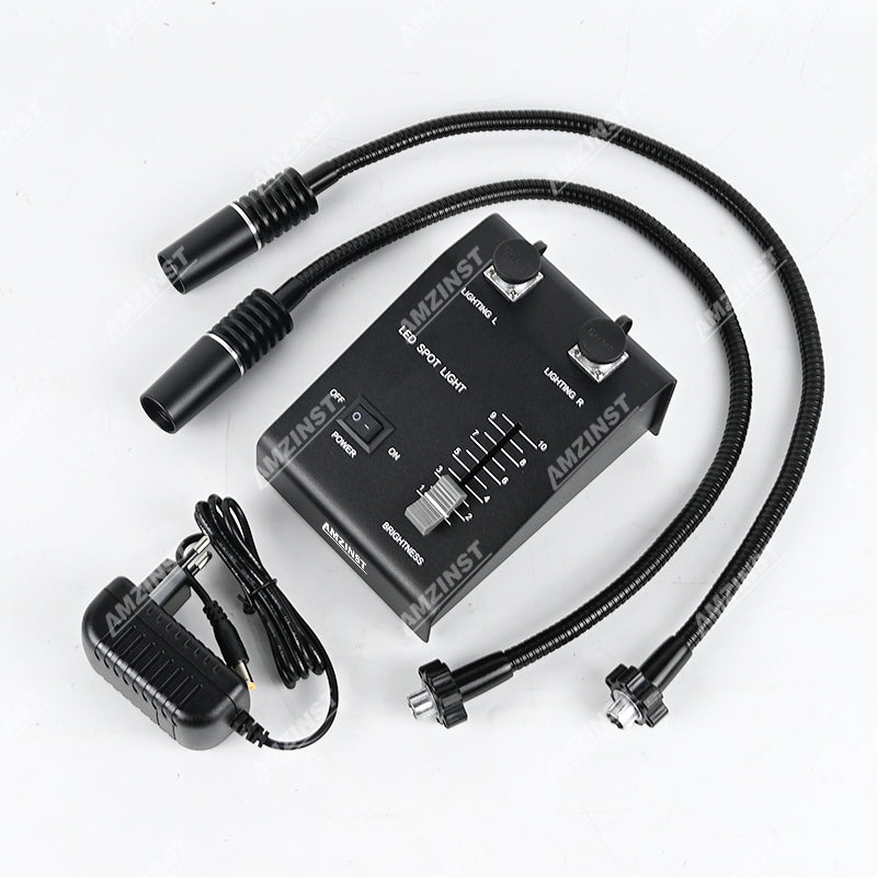 DF-LEDR Dual Gooseneck Microscope Light Source DF-LEDR Dual Gooseneck Microscope Light Source