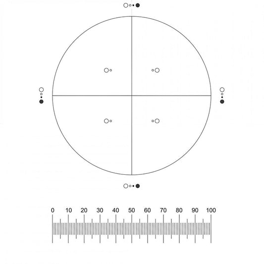 Окулярная сетка ER-57 для анализа в фармацевтической промышленности PSA Pattern