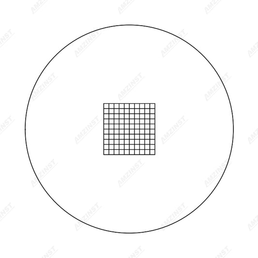 ER-S0505 Series Microscope Eyepiece Reticle Net Grid Micrometer 5x5mm, 100 Squares