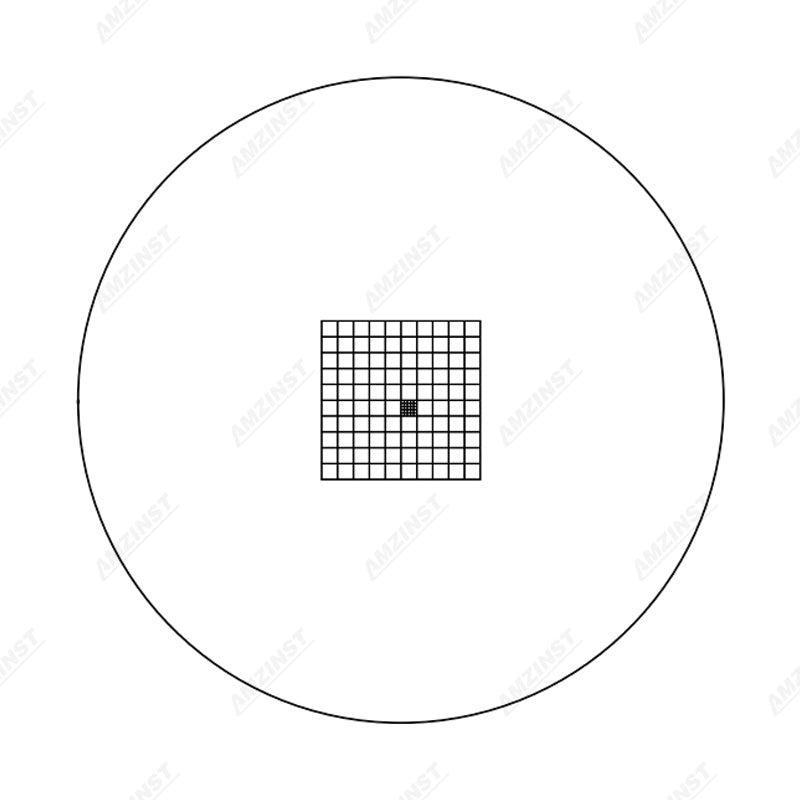 ER-S0505 Series Microscope Eyepiece Reticle Net Grid Micrometer 5x5mm, 100 Squares ER-S0505 Series Microscope Eyepiece Reticle Net Grid Micrometer 5x5mm, 100 Squares