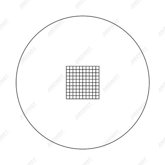 ER-S1010 Series Microscope Eyepiece Reticle Net Grid Micrometer 10x10mm, 100 squares