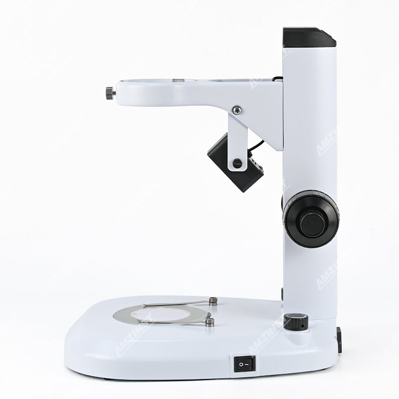 F2 Microscope Track Stand, 76mm Fine Focus, Top and Bottom LED Light (Dimmable) F2 Microscope Track Stand, 76mm Fine Focus, Top and Bottom LED Light (Dimmable)