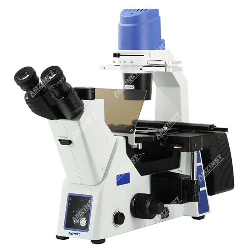 Инвертированный биологический микроскоп ABM-500T для лабораторного культивирования клеток и тканей с интеллектуальной системой ECO  Инвертированный биологический микроскоп ABM-500T для лабораторного культивирования клеток и тканей с интеллектуальной системой ECO
