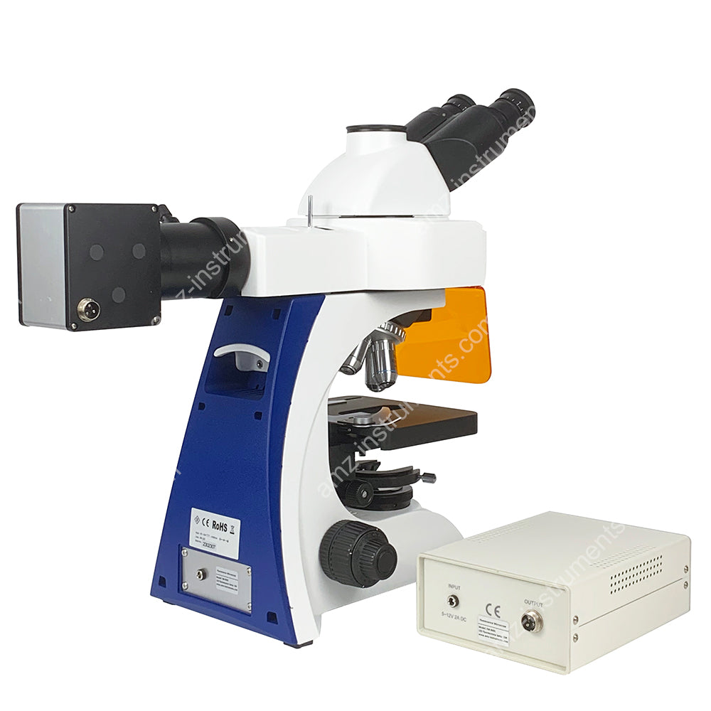 FM-900L Upright Fluorescence Microscope with 5W LED Fluorescence Lamp FM-900L Upright Fluorescence Microscope with 5W LED Fluorescence Lamp