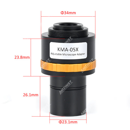 KMA-05X 0.5x Adjustable Microscope Camera adapter