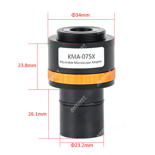 KMA-075X 075x Adjustable Microscope Camera adapter