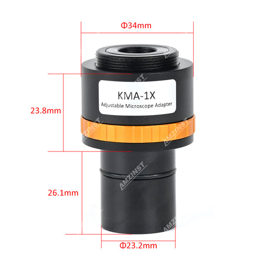 KMA-1X 1x Adjustable Microscope Camera adapter