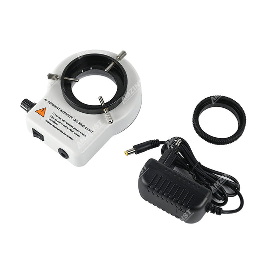 LED-78TU 4-Zone Divided Segments Touch-Control LED Ring Light for Stereo Microscopes