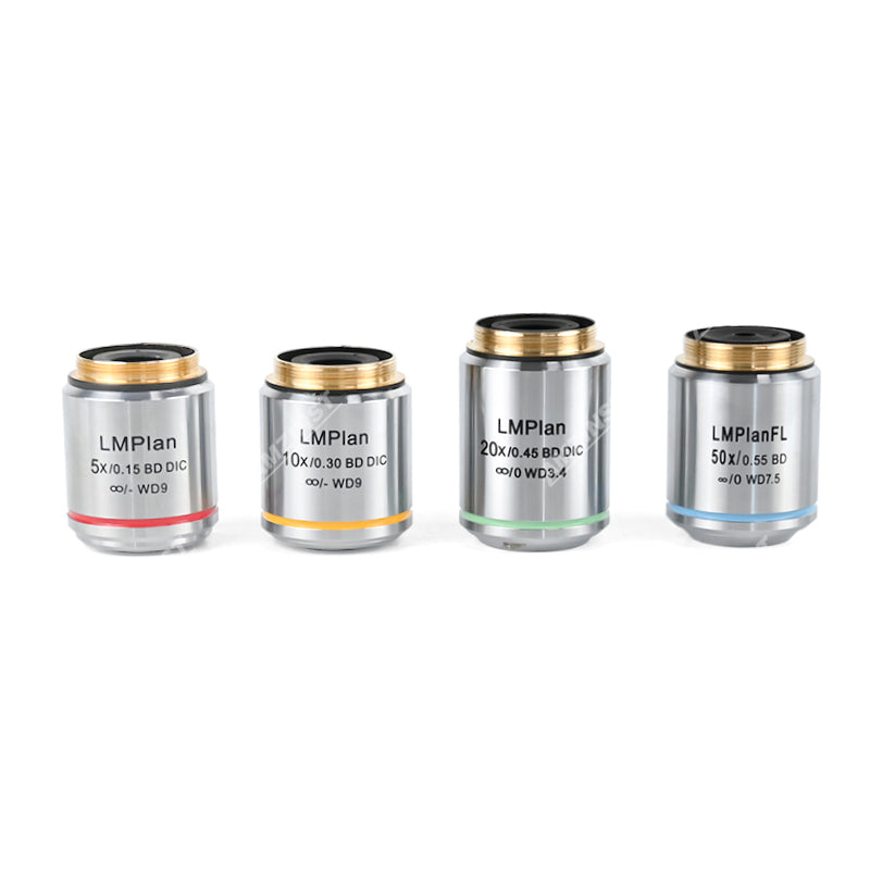 AJXMPS-LBD Series LWD B&D infinity achromatic Metallurgical Objective AJXMPS-LBD Series LWD B&D infinity achromatic Metallurgical Objective