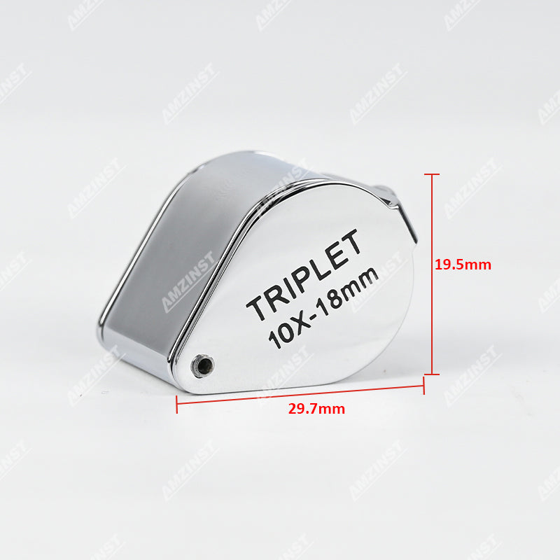 LPM-5032A Ручная лупа серебристого цвета 10x - 18 мм LPM-5032A Ручная лупа серебристого цвета 10x - 18 мм