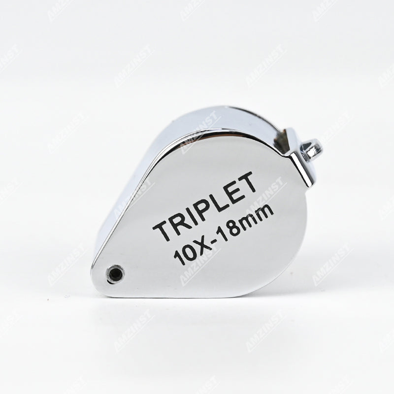 LPM-5032A Ручная лупа серебристого цвета 10x - 18 мм LPM-5032A Ручная лупа серебристого цвета 10x - 18 мм