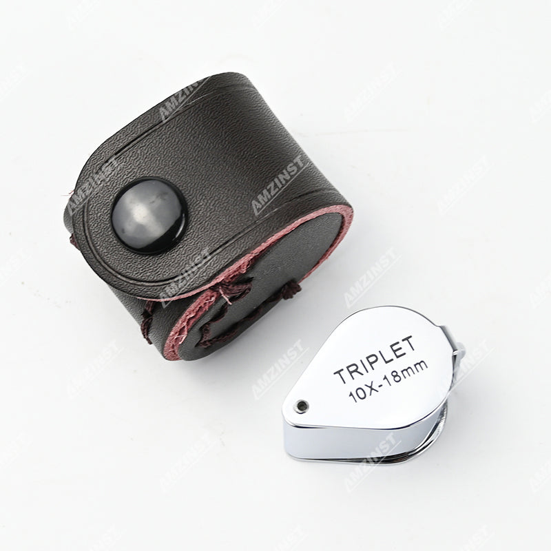 LPM-5032A Ручная лупа серебристого цвета 10x - 18 мм LPM-5032A Ручная лупа серебристого цвета 10x - 18 мм