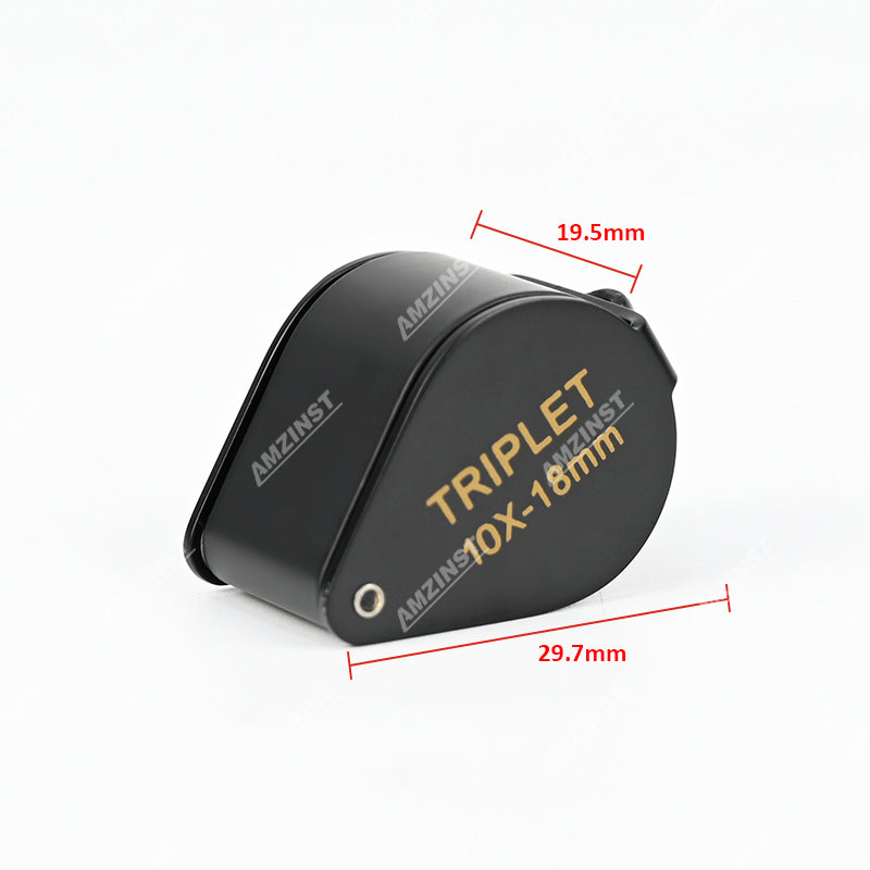 LPM -5032B Schwarzer Farb -Handloupe 10x - 18 mm LPM -5032B Schwarzer Farb -Handloupe 10x - 18 mm