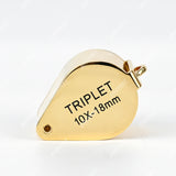 LPM-5032C Ручная лупа золотистого цвета 10x - 18 мм LPM-5032C Ручная лупа золотистого цвета 10x - 18 мм