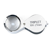 LPM-5038A Ручная лупа серебристого цвета 10x - 21 мм LPM-5038A Ручная лупа серебристого цвета 10x - 21 мм