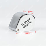 LPM-5038A Ручная лупа серебристого цвета 10x - 21 мм LPM-5038A Ручная лупа серебристого цвета 10x - 21 мм