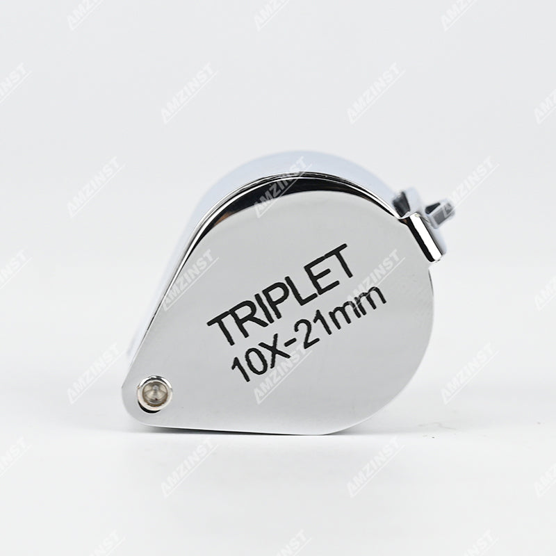 LPM-5038A Ручная лупа серебристого цвета 10x - 21 мм LPM-5038A Ручная лупа серебристого цвета 10x - 21 мм
