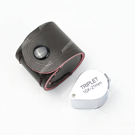 LPM-5038A Ручная лупа серебристого цвета 10x - 21 мм