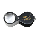 LPM-5038B Ручная лупа черного цвета 10x - 21 мм LPM-5038B Ручная лупа черного цвета 10x - 21 мм