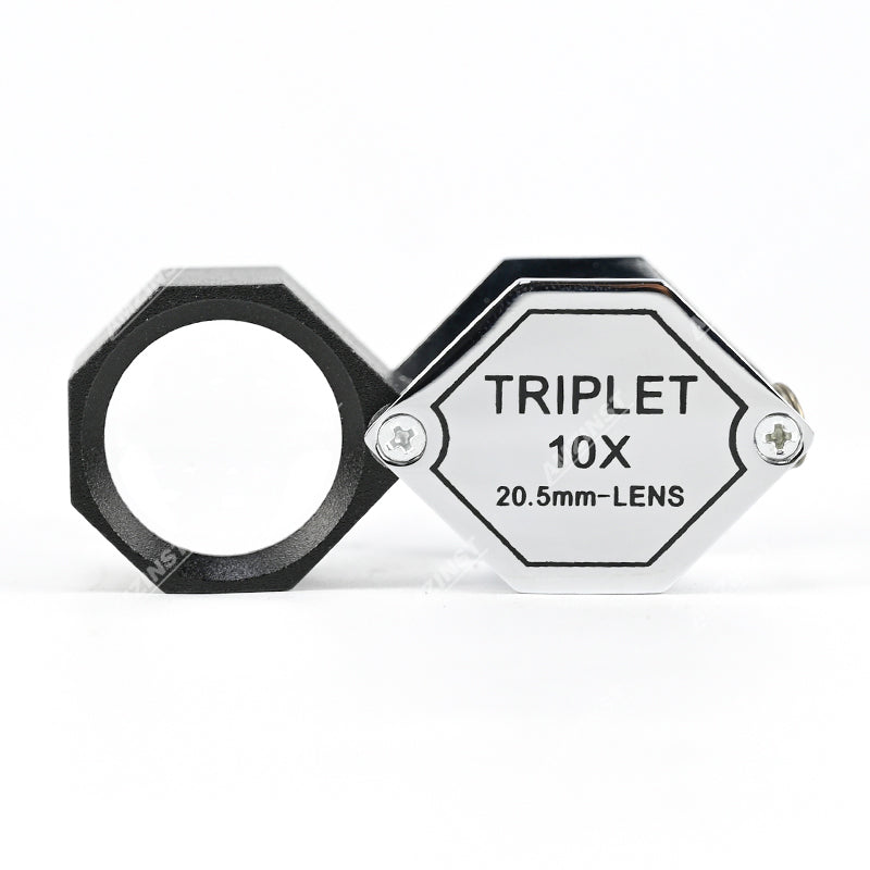 LPM-5507A Ручная лупа серебристого цвета 10x - 20,5 мм LPM-5507A Ручная лупа серебристого цвета 10x - 20,5 мм