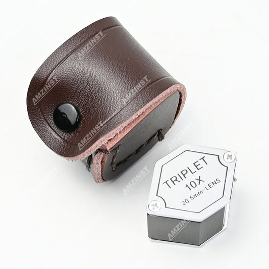 LPM-5507A Ручная лупа серебристого цвета 10x - 20,5 мм