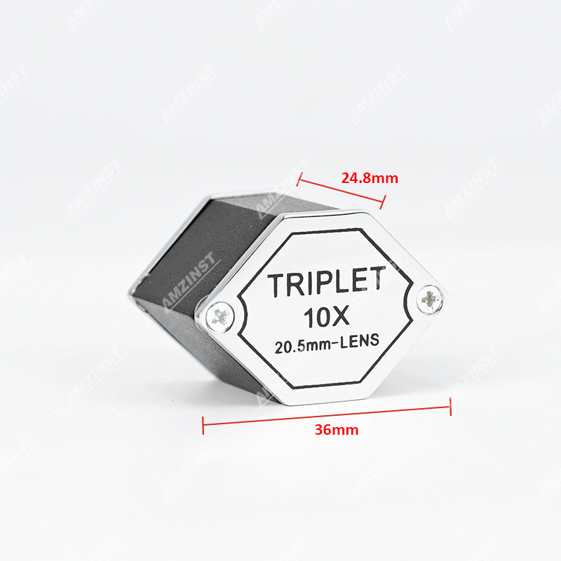 LPM-5507A Ручная лупа серебристого цвета 10x - 20,5 мм LPM-5507A Ручная лупа серебристого цвета 10x - 20,5 мм